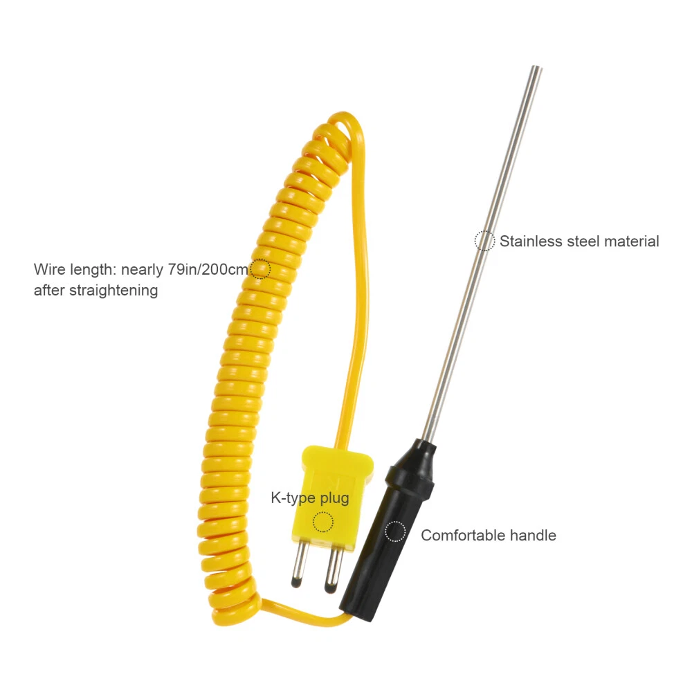 Meat Thermometer Probe Temperature Difference Bending Thermocouple