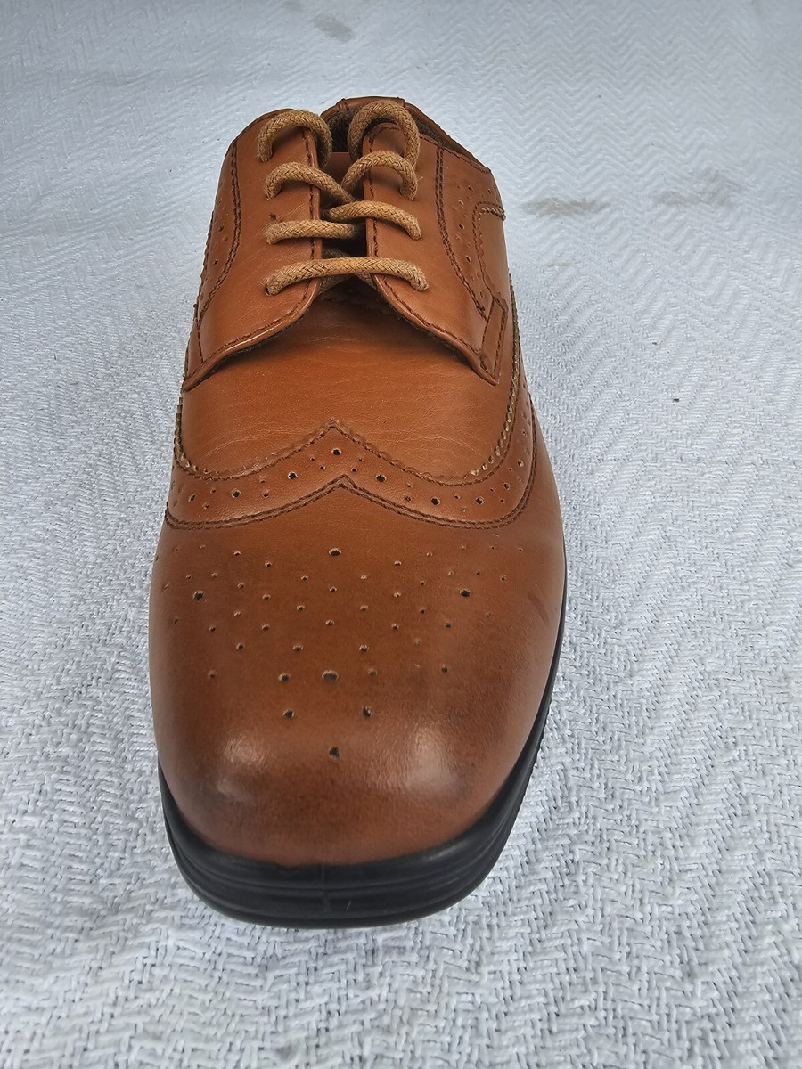 Deer Stags Ace Oxford Classic Shoes Lace Up Tan Brown Boys  display picture 2