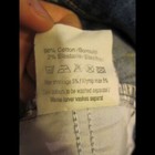 Vila 28 / 32" Square Low Stretch Denim Cotton Blue Jean Pants No Zipper 3 Button — photo 9
