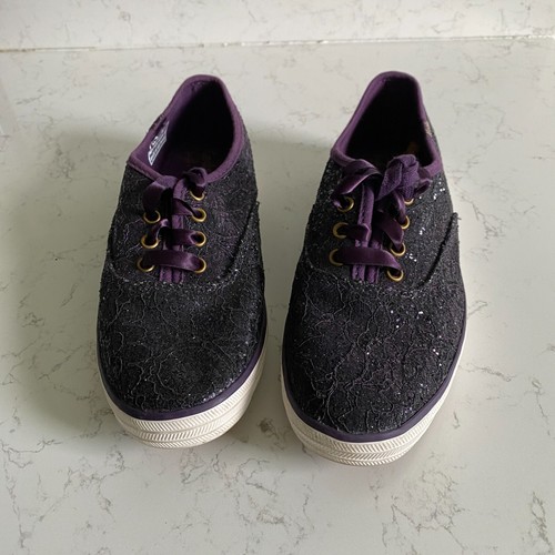 Sneakers stringate Keds x Taylor Swift tela viola taglia 6 WF53223M moda autunno - Foto 3 di 13