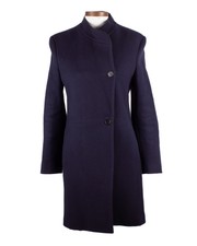 Maison Margiela F/w 2015 Navy Cashmere Wool Blend Overcoat Size 38