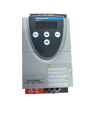 Telemecanique ATV11HU18M2E Altivar 11 Variable Speed Drive VFD .75Hp 240V