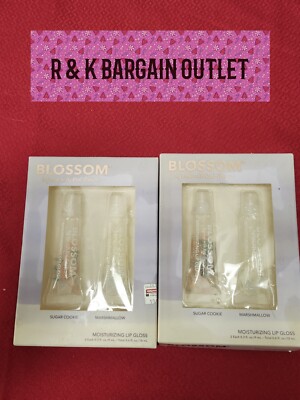 Blossom Beauty  Moisturizing Lip Gloss BL-GS16 Sugar Cookie & Marshmallow ~ 2 Pk