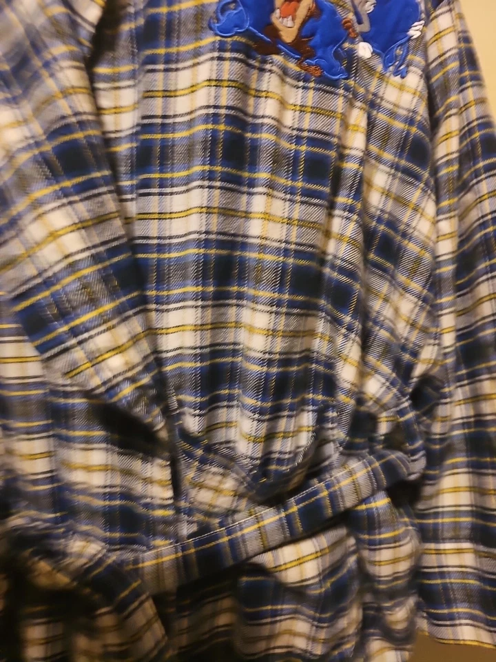 Bata a Cuadros De Colección Warner Bros Studios Store Looney Tunes Taz Bugs Intermitente Adulto Foto 3 de 4