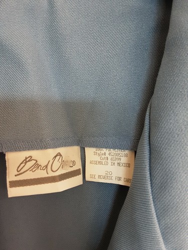 Bend Over Blazer, Woman plus Size 20, long Sleeve, Pockets, Button Up, blue, NWT - Picture 3 of 4