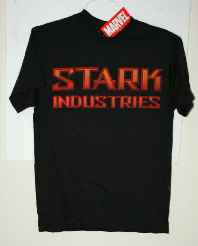Marvel Comics Invincible Iron Man Tony Stark Industries logo T-Shirt New Small - Picture 2 of 2
