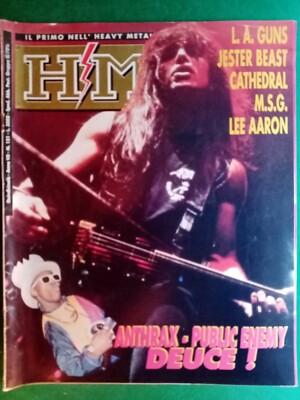 90er HAVY METAL MAGAZIN-ANTRAX-PUBLIC ENEMY DEUCE! -RIF.5764 