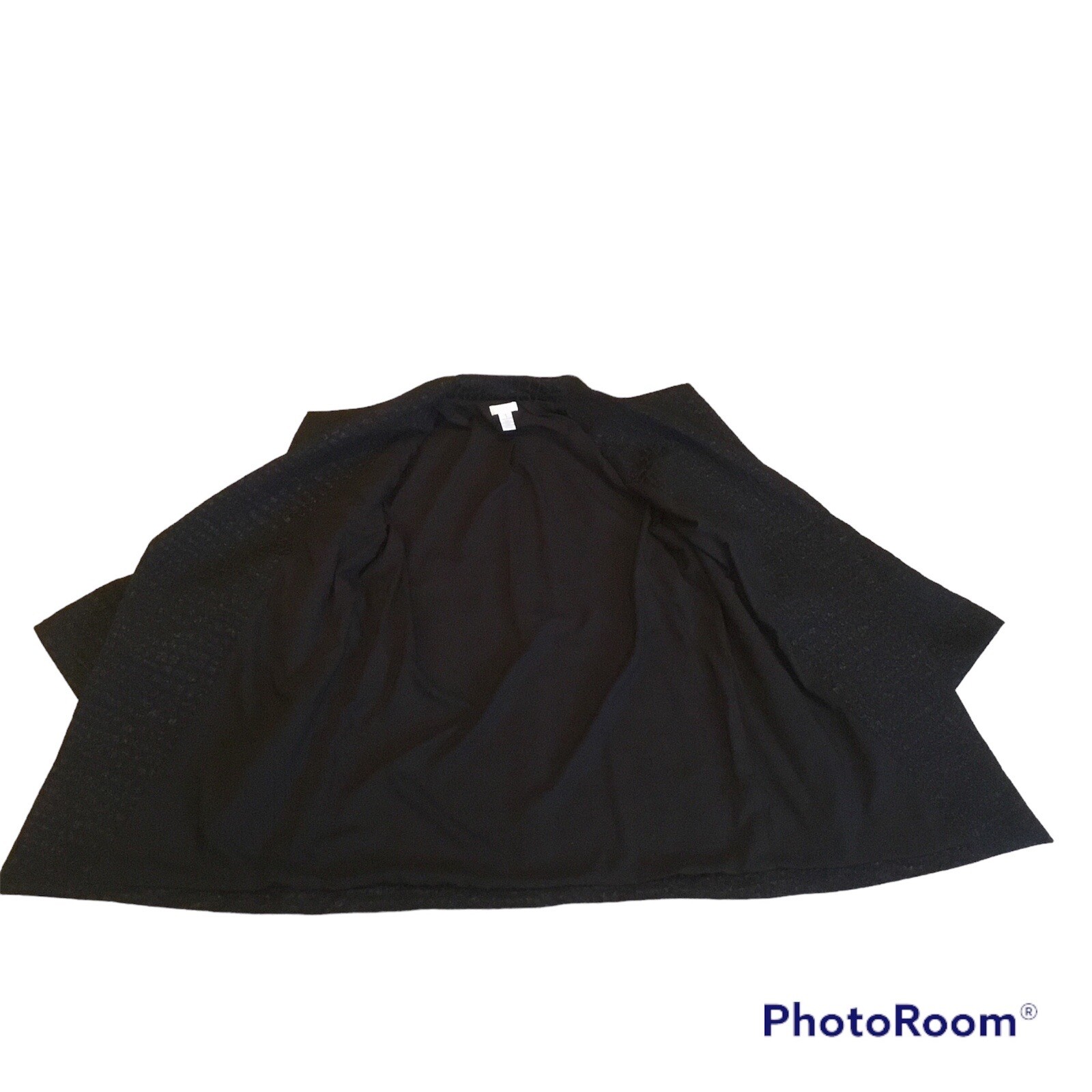 Chico’s Black Collared Open Front Jacket Blazer W… - image 4