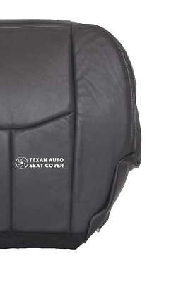 GMC Sierra & Yukon Driver Bottom Leather Seat Cover Replacement - Very Dark Gray (Trim 69i/692) - Fits 2003-2007 Models With Heated/Cooled Seats - View #4