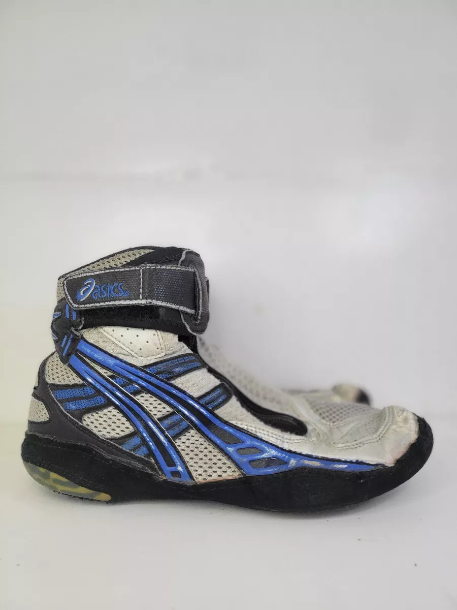 Asics Ultraflex 2 Wrestling Shoes Size 7 Blue Silver Mesh ASICS