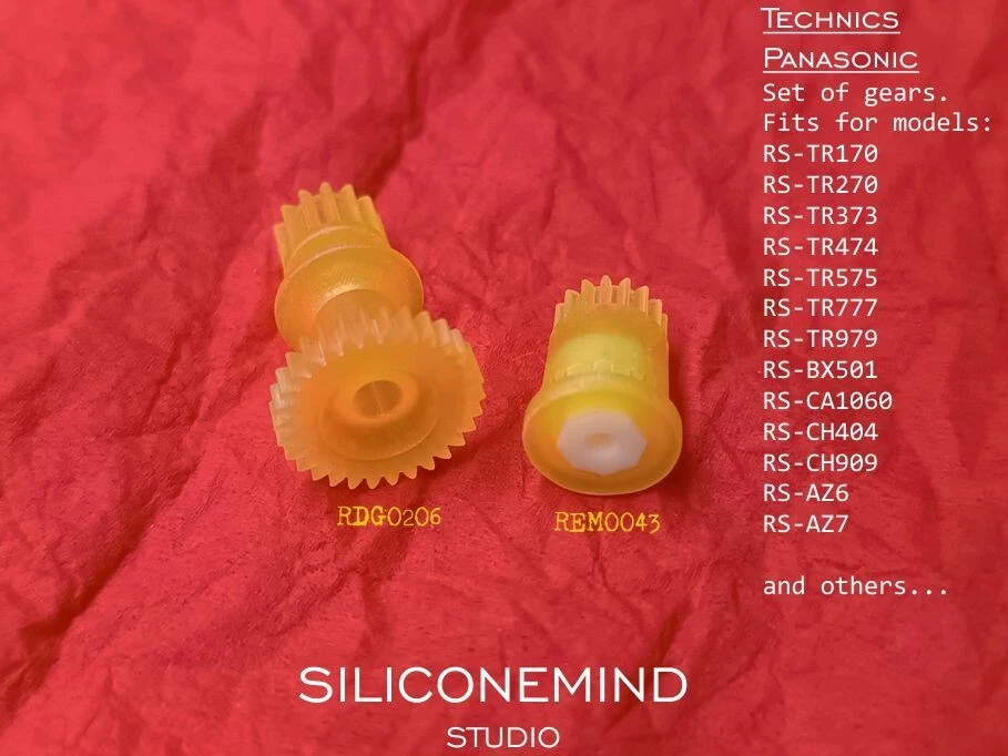 Technics / Panasonic . Set of repair gears  REM0043, RDG0206 + installing tube. - Image 3 of 4