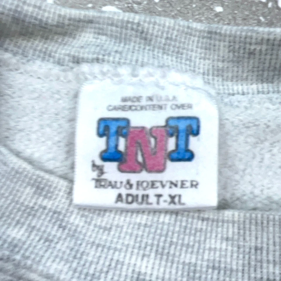 Sudadera De Colección Penn State Hombres XL Gris Cuello Redondo Suéter Años 90 Cresta Cosida * Foto 3 de 4