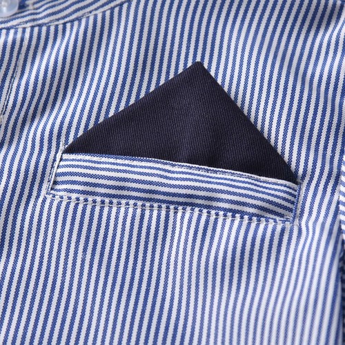 Bebé Niños Manga Larga Niños Solapa Camisa Prendas para el torso Pantalones Largos Caballero Conjunto de Trajes - Imagen 28 de 60