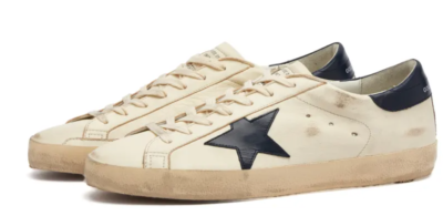 Size 9 - Golden Goose Superstar White Navy for sale online | eBay