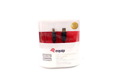 Equip USB 3.0 connection cable A to B 180 cm AM/BM male data cable cable in original packaging