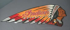 Indian Motorcycle Metal Sign - Open Road Brands - Holes to Hang - 24" l - f4 tm