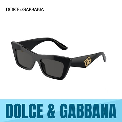 NEW DOLCE&GABBANA DG4435 501/87 BLACK DARK GREY SUNGLASSES Dolce & Gabbana DG4435 Sunglasses 501/87 Black - eye-oo.com main image 3