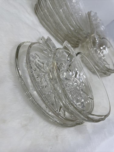 20 HAZEL ATLAS APPLE 🍎 SHAPED APPLE BLOSSOM FLOWER EMBOSSED PLATES & BOWLS - Picture 10 of 12