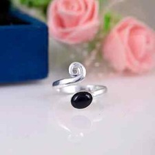 Black Onyx Ring, 925 Sterling Silver Ring, Handmade Silver Ring, Gift For Her