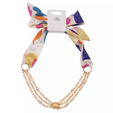 Disney Parks The Little Mermaid Ariel Scarf Gold Chain Shell NECKLACE - NEW