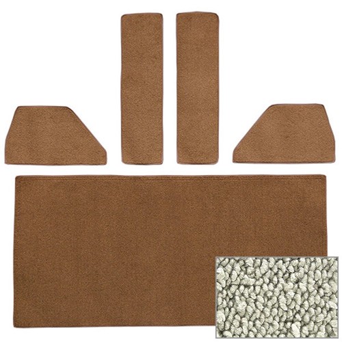 1948-52 Ford F1, F2, F3, F4 Die-cut Rear Accessory Set Loop Carpet! - Picture 19 of 41