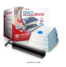 Variety 10 Pack - Spacesaver Vacuum Storage Bags Save 80% on Clothes Storage