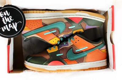Nike Dunk Low Scrap Archeo Brown Green Multi UK 7.5 8 US 8.5 9