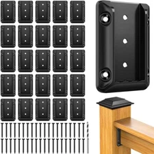 Steel DN Mate 40 PCS Deck Railing Bracket Connectors for 2x4 Actual 1.5”x3.5”