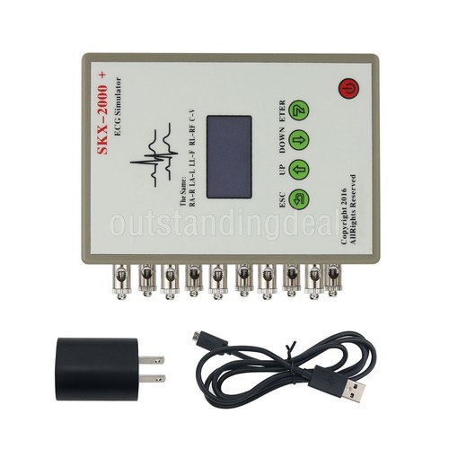 SKX-2000C+ ECG Simulator ECG Signal Generator with OLED Display Rechargeable ot2 - Picture 10 of 10