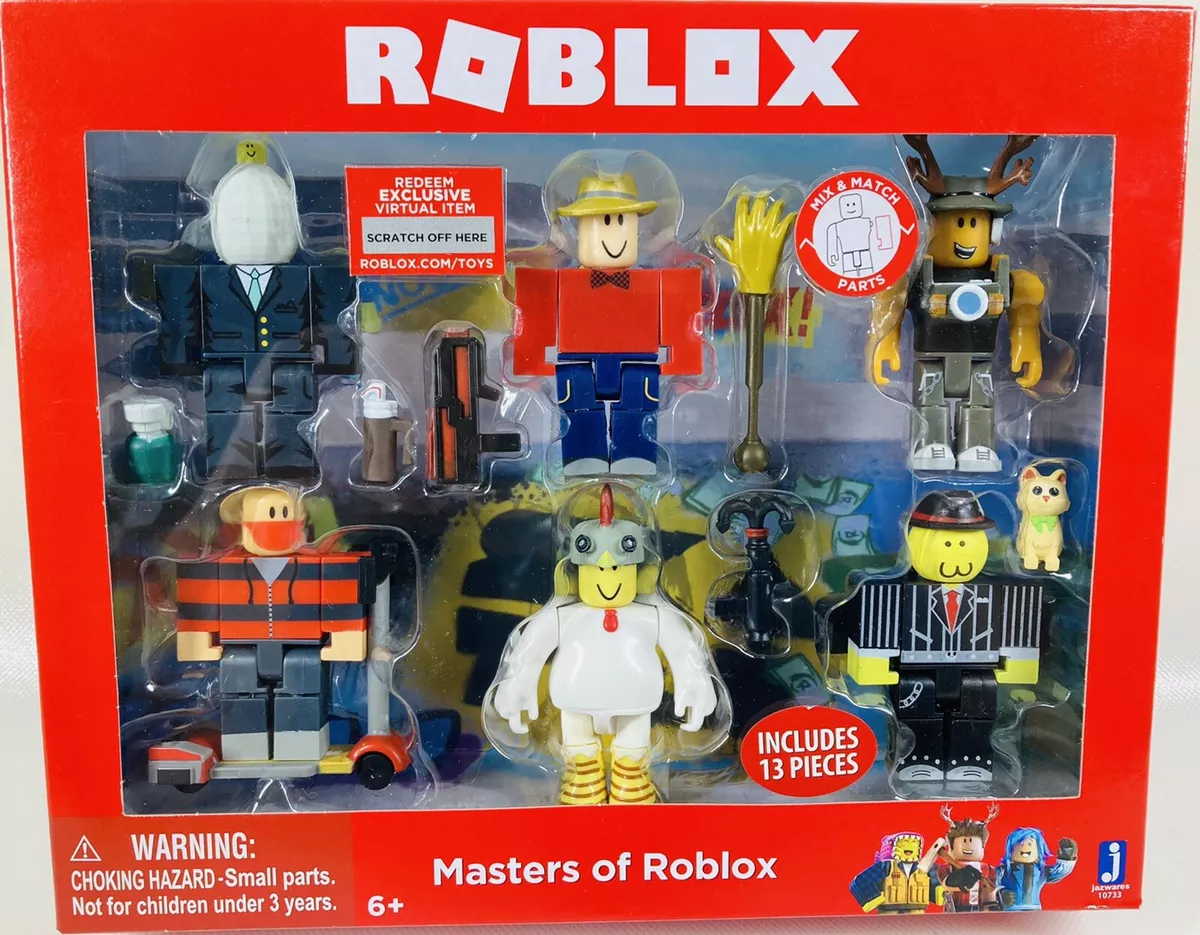 Roblox Action Collection - Masters of Roblox Six Figure Pack [Includes  Exclusive Virtual Item]