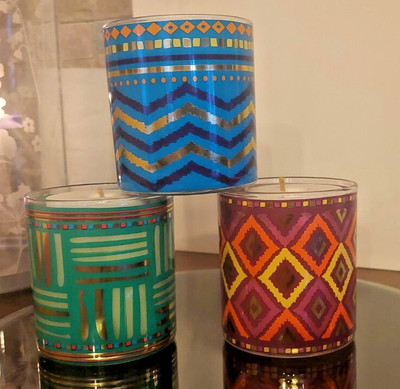 3 x PartyLIte Eindochtkerze,Set,Dragen Fruit Zest,Ginger Saffron,Reed Hinoki 