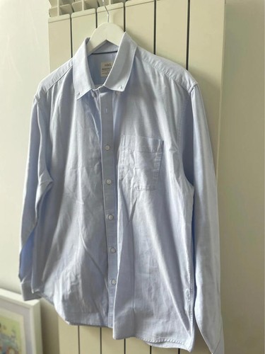 Powder Blue M&S Buttondown Shirt - Picture 6 of 11