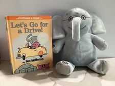 2007 Kohl’s Cares GERALD the ELEPHANT 14” + Hardback Book by Mo Willems