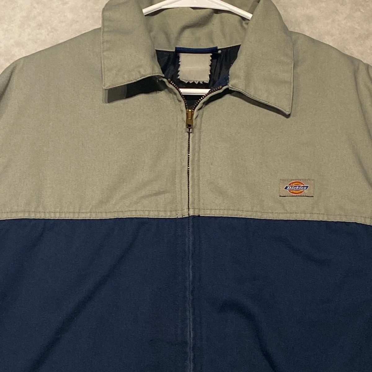 Dickies Two Tone Mechanic Workwear Jacket Full Zip Mens 2XL Color Block Vintage