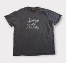 Steel City Brand T-Shirt Adult XL Faded Black Short Sleeve Search And Destroy