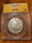 1939-S  Walking Liberty Half Dollar   ANACS EF 40