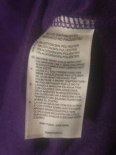 Minnesota Vikings nariz dura 6XL púrpura Reebok sudadera con capucha ~ aspecto vintage ~ s2 - Imagen 8 de 10