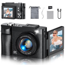 4K Digital Camera for Photography, 50MP Vlogging Camera for YouTube, Compact ...
