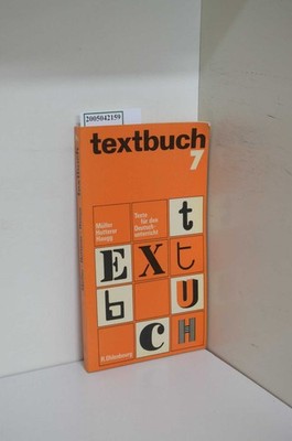textbuch 7. Texte für den Deutschunterricht vom 7. Schuljahr an.