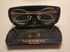 VINTAGE 1930's GOLD RIMLESS EYEGLASS FRAMES