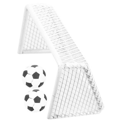 1 Set Mini Soccer Goals For Dolls - Small Football Net And Ball Set - Toy