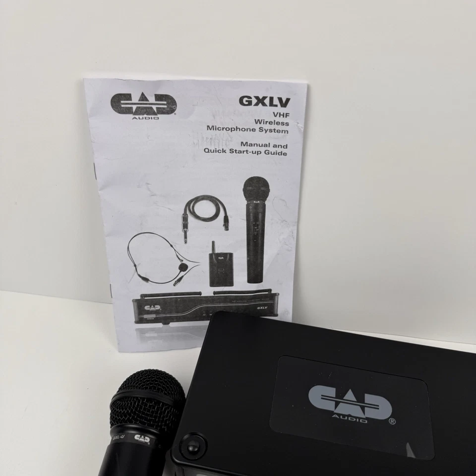 CAD Audio GXL-V VHF Wireless Microphone System Receiver Handheld Headset Combo - Image 3 of 4