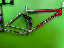KONA KIKAPU 18" FULL SUSPENSION FRAME +FOX FLOAT R REAR SHOCK,VINTAGE, MTB,
