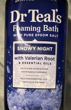 Dr Teal's Snowy Night Foaming Bubble Bath Valerian Root