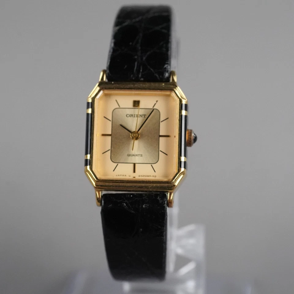 Reloj Mujer ORIENT B15536-40 Cuarzo Vintage Dorado 20mm Batería Nueva Foto 4 de 4