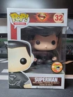 Funko Pop Man of Steel  Superman Black Suit #32 2013 SDCC Exclusive DC