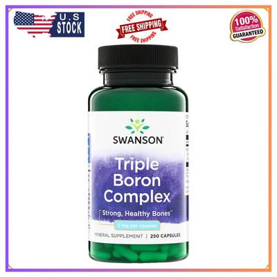 Swanson Triple Boron Complex 250 Capsules Bone and Joint Health Supplement