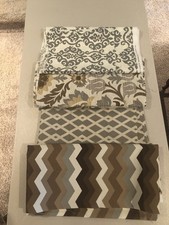 Suite of coordinating indoor/outdoor Waverly Sunshade fabrics, excellent
