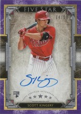 2018 Topps Five Star Baseball Autographs Purple Fsa-Si Scott Kingery 04/50