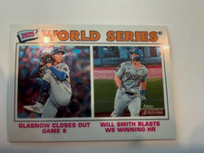 2026 Topps Heritage Glasnow / Smith #312 World Series Chrome SP Dodgers